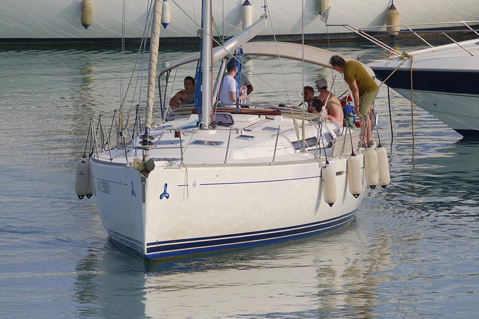 sailboat available for rent in the costa brava