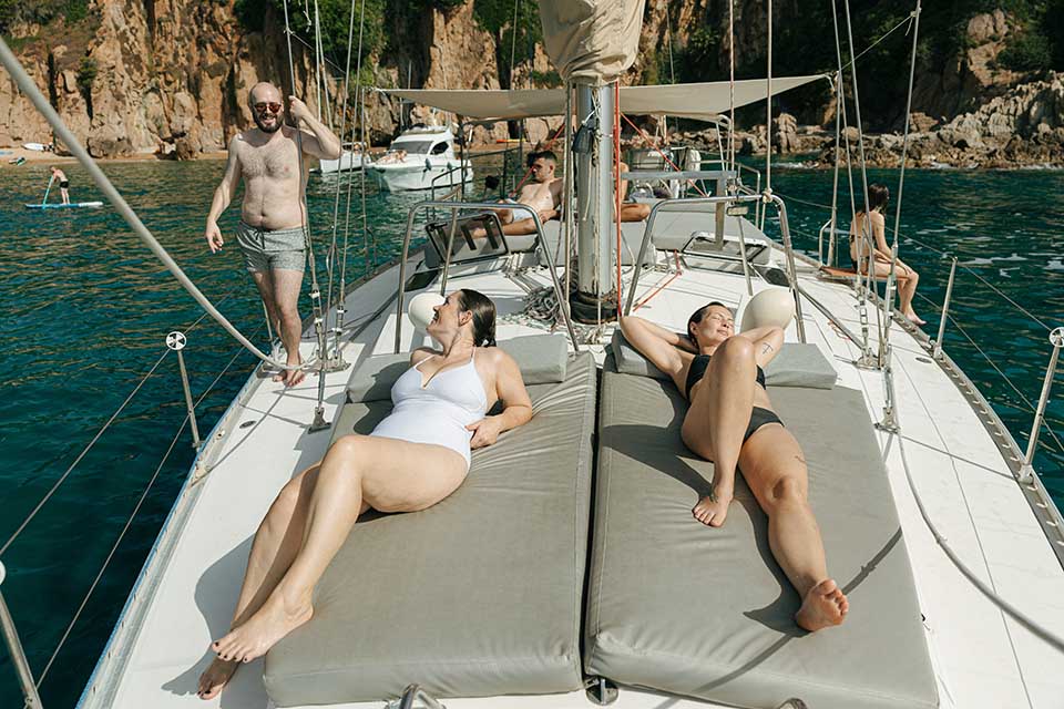 relaxing day onboard